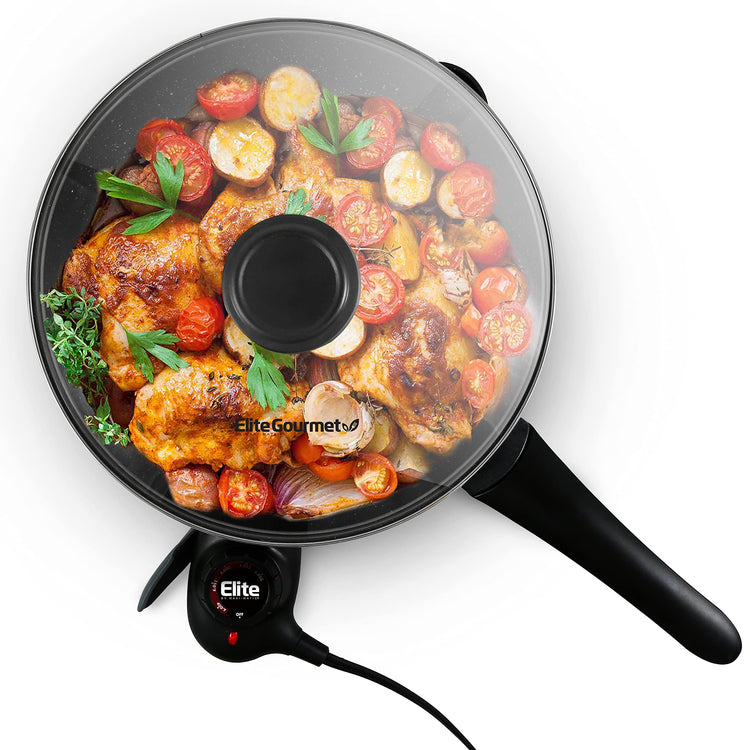 Elite Gourmet EG6207 Scratch Resistant 10.5-inch (2Qt)