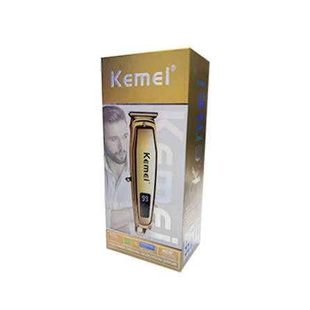 Kemei KM-1313 Rechargeable Hair Clipper with LCD Display – For Men