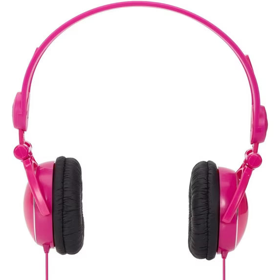 Kidz Gear Fold-Flat Travel Headphones - Pink