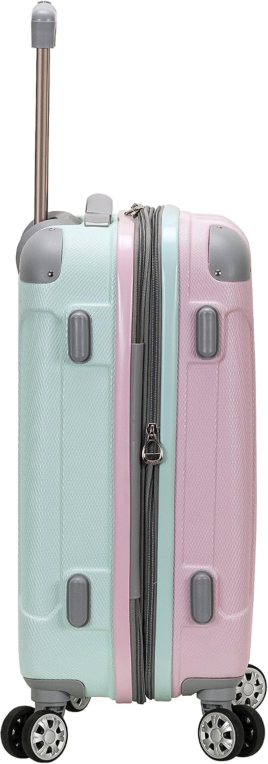 Rockland London Hardside Spinner Wheel Luggage, Carry On 20 inch