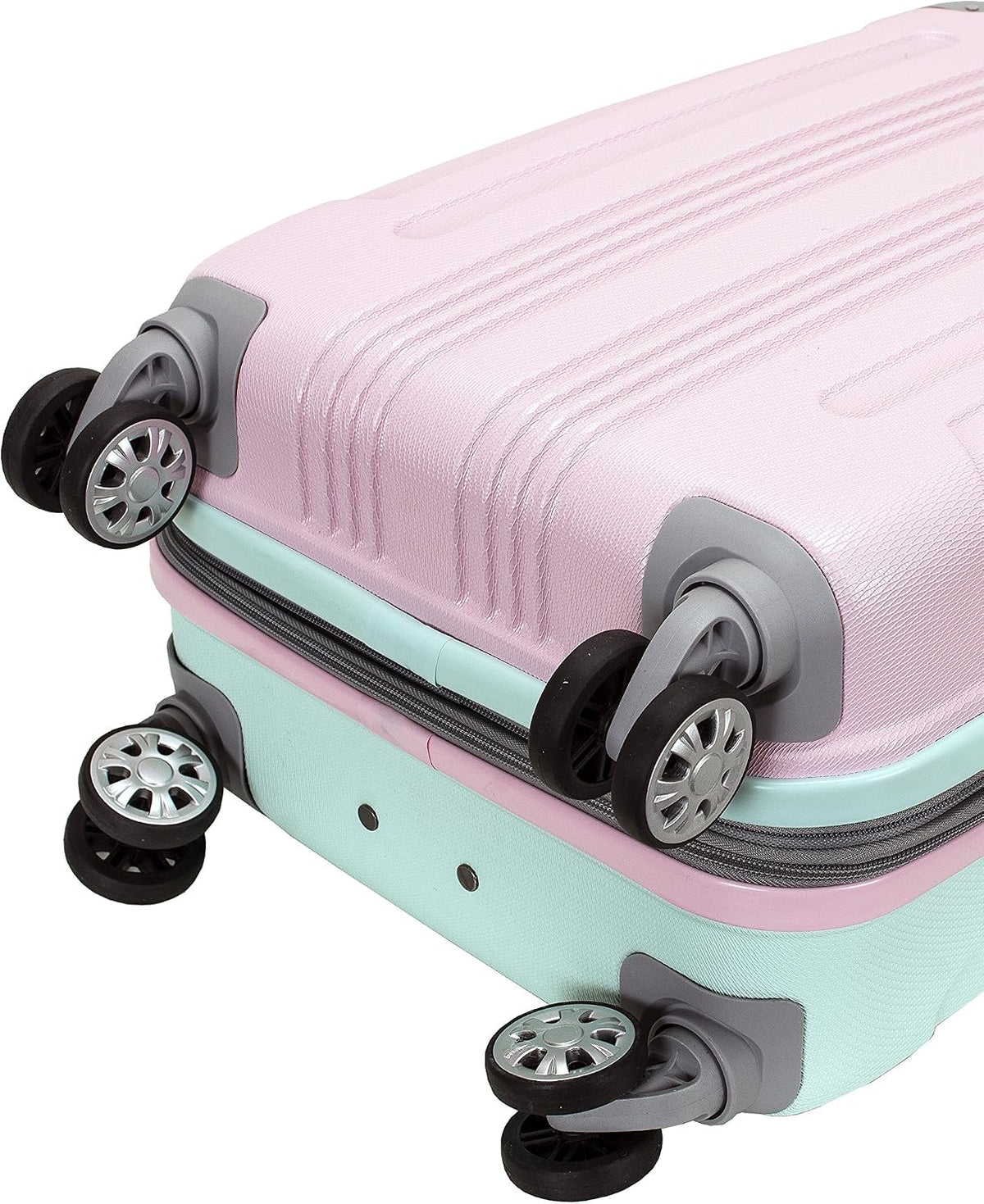Rockland London Hardside Spinner Wheel Luggage, Carry On 20 inch