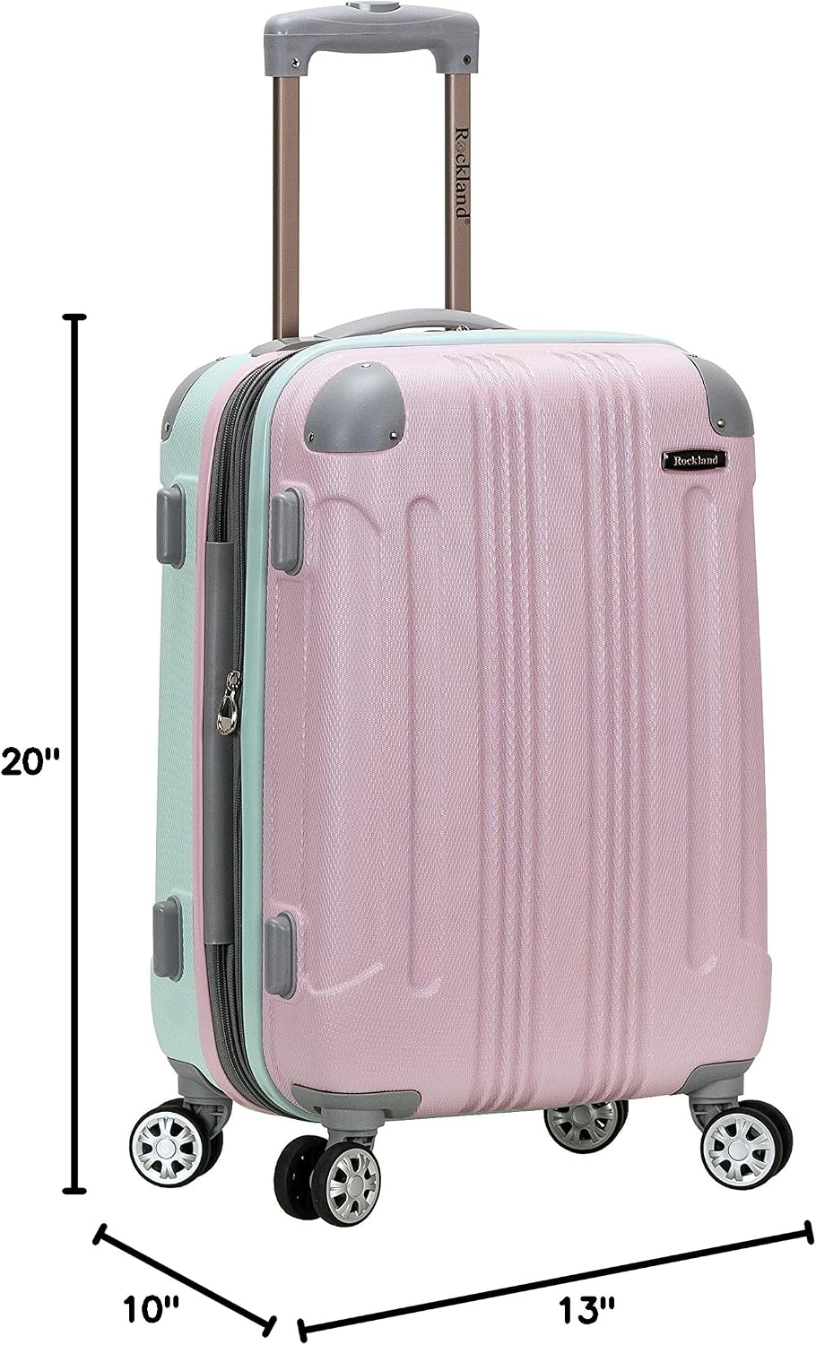 Rockland London Hardside Spinner Wheel Luggage, Carry On 20 inch