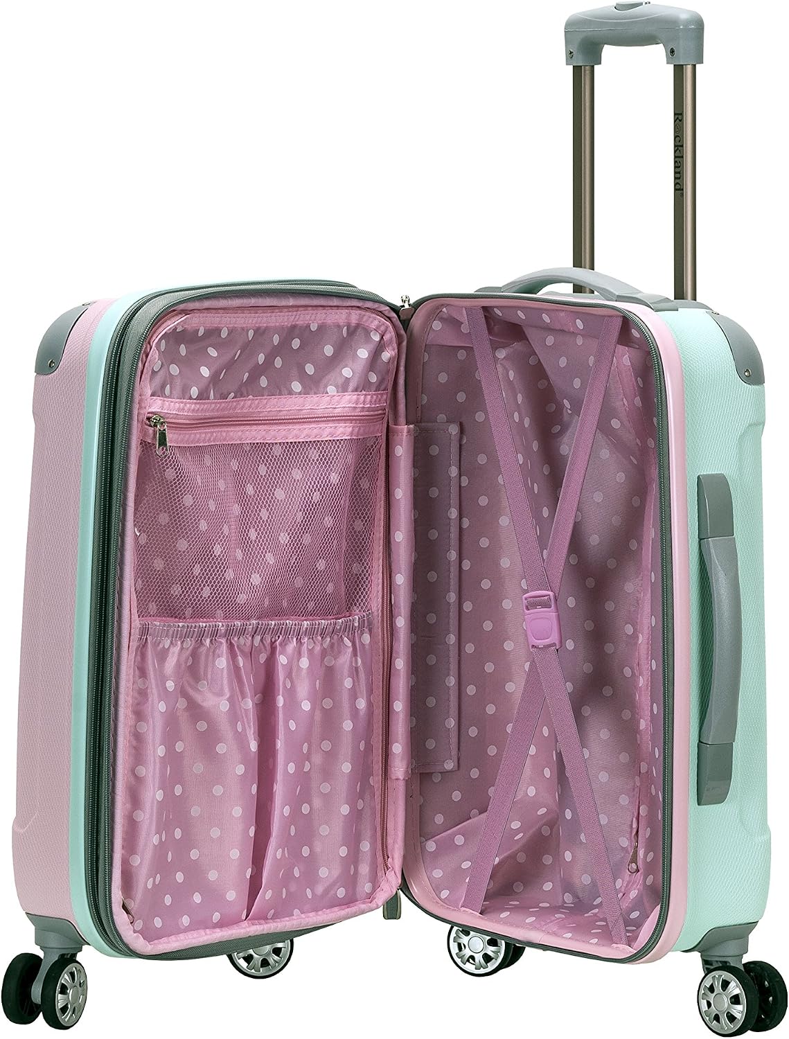 Rockland London Hardside Spinner Wheel Luggage, Carry On 20 inch