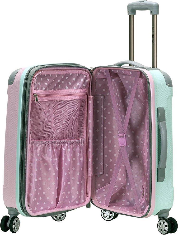 Rockland London Hardside Spinner Wheel Luggage, Carry On 20 inch