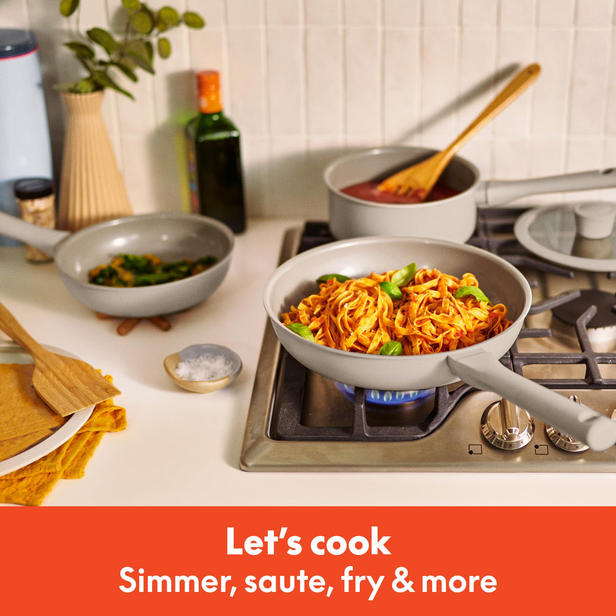 bella 7 Piece Cookware Set with EverGood